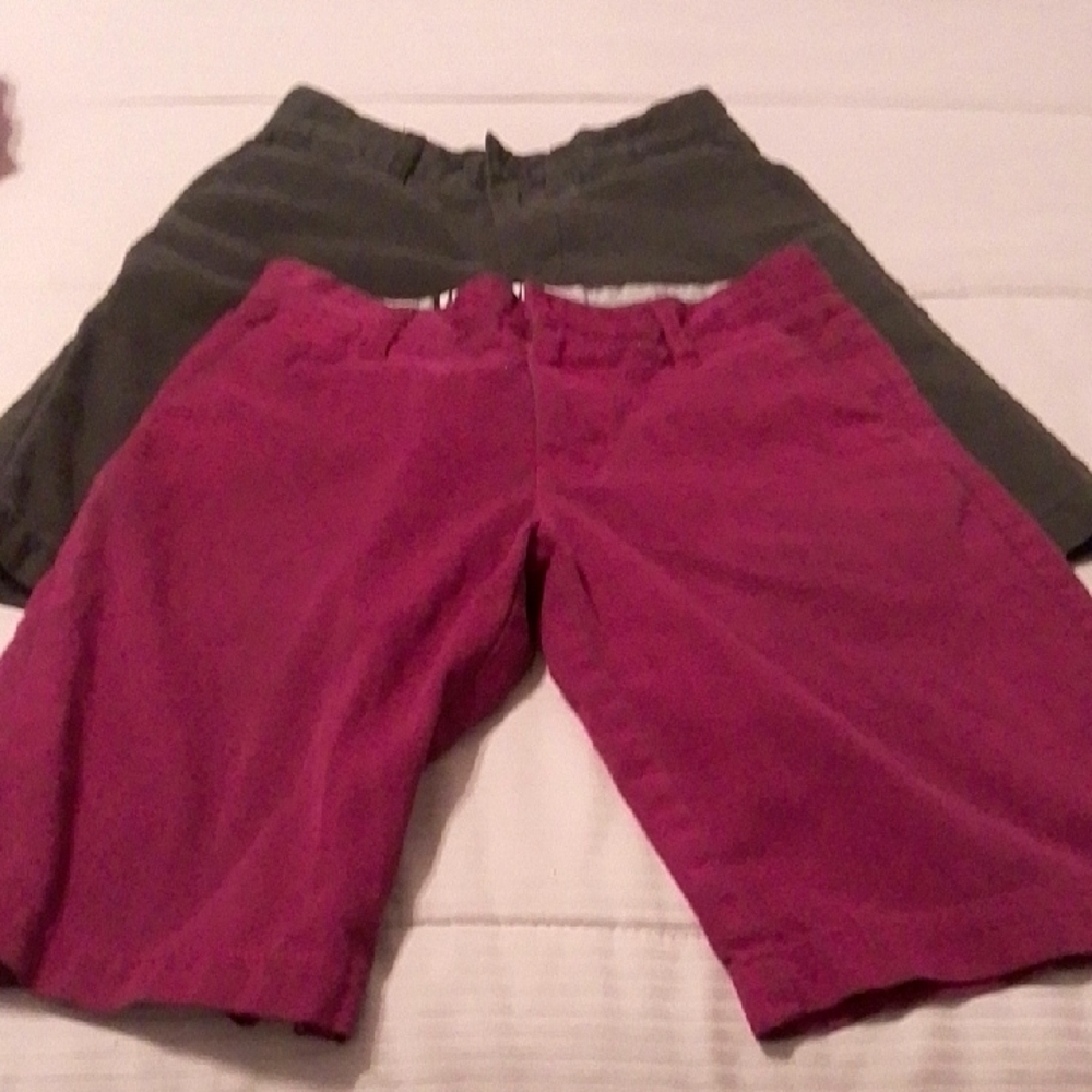 Boy's Volcom Maroon and Black Shorts